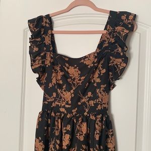 Unique flattering back-appeal dress